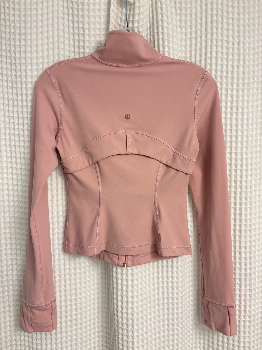 Lululemon Define Cropped Jacket Nulu ~ 4 ~ Pink with Rose Gold - Picture 7 of 16